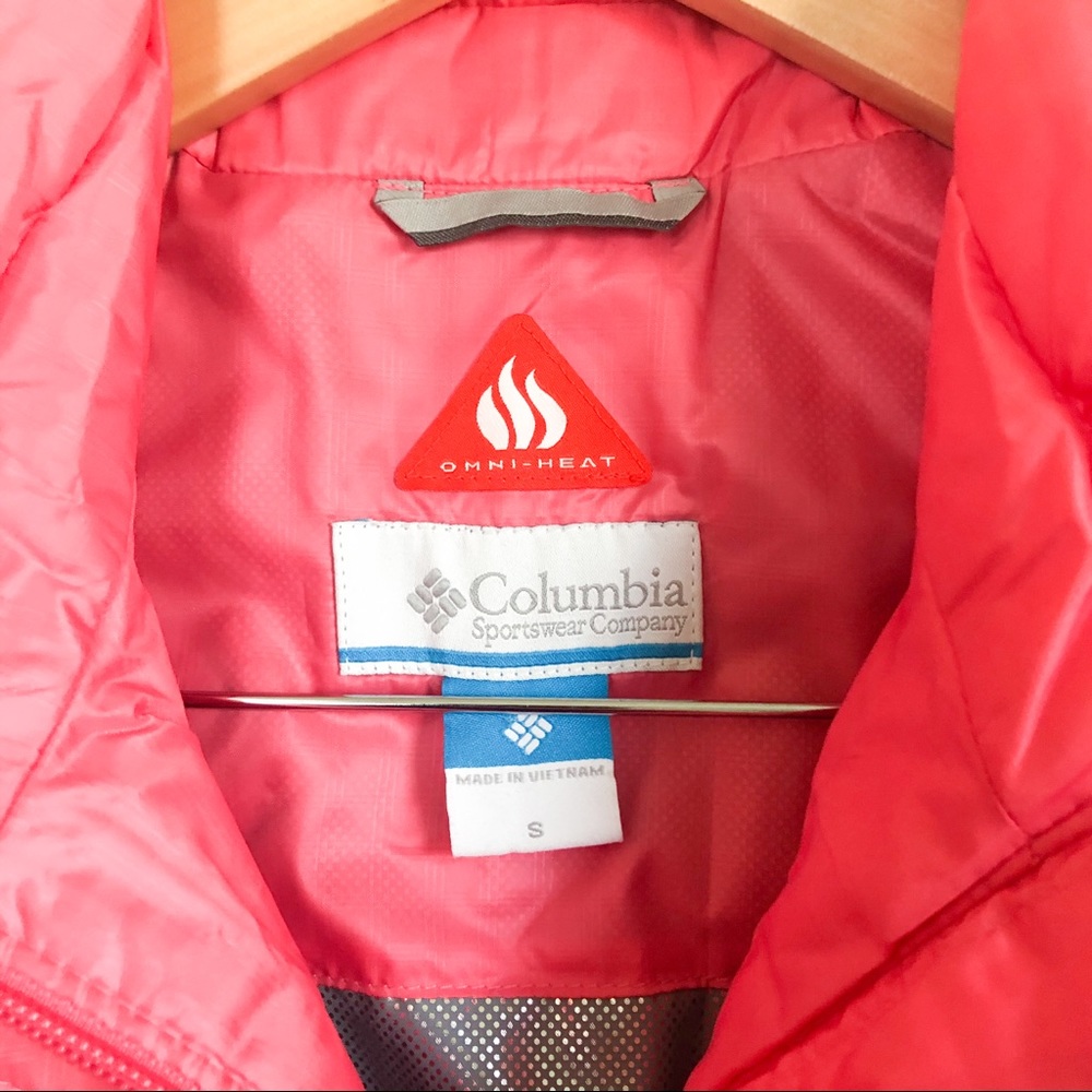 columbia | pink omni heat quilted vest small - Picture 3 of 8